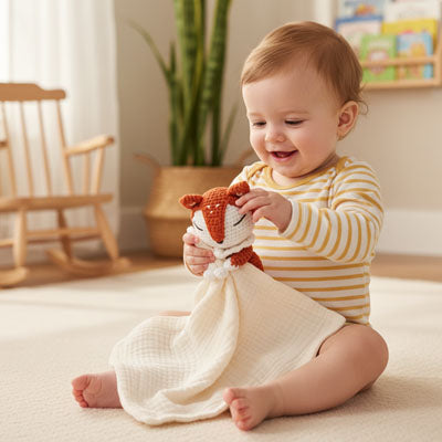 bebe heurex avec son doudou