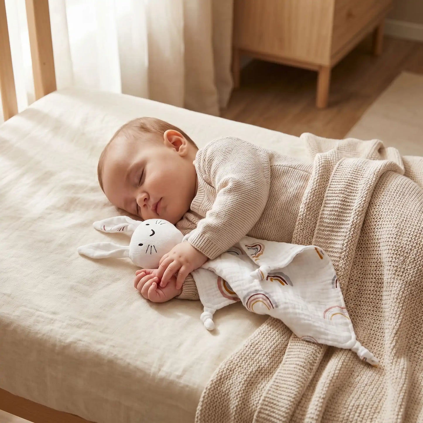 bebe s endort paisiblement dans un cocon de confort et de tendresse