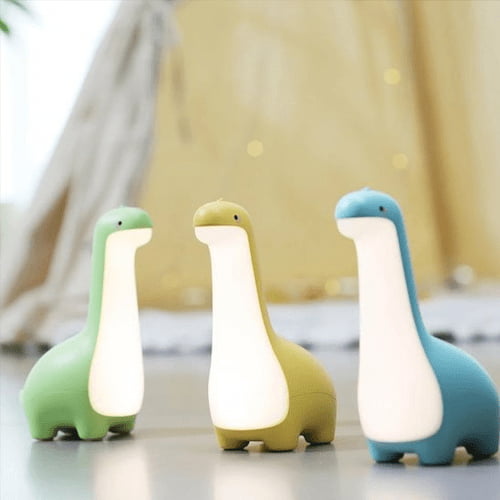 bebe veilleuse en forme dinosaure de trois couleurs tres doux pour la nuit du bebe