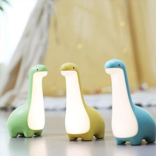 bebe veilleuse en forme dinosaure de trois couleurs tres doux pour la nuit du bebe