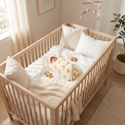 couverture bebe chambre complete ours