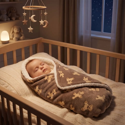 couverture bebe nuit bebe endormi ours