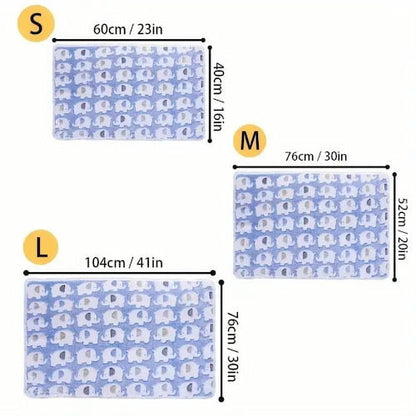 Couverture bébé polaire bleue à motifs d’éléphants dimensions disponibles en plusieurs tailles