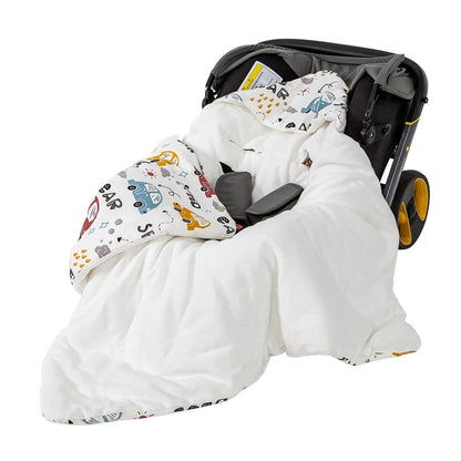 Couverture enveloppante avec motif voitures idéale comme nid d ange siege auto pour garder bébé au chaud