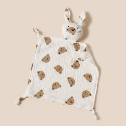doudou bebe chat tout doux avec motif ours