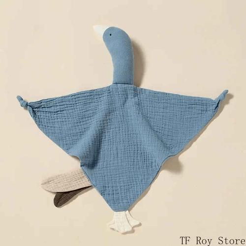 doudou oie bleu pour le sommeil du bebe