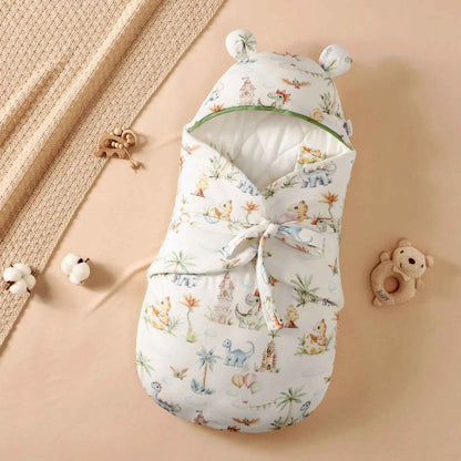 nid d ange bebe a capuche avec motifs dinosaures rembourre doux et respirant pour nouveau ne