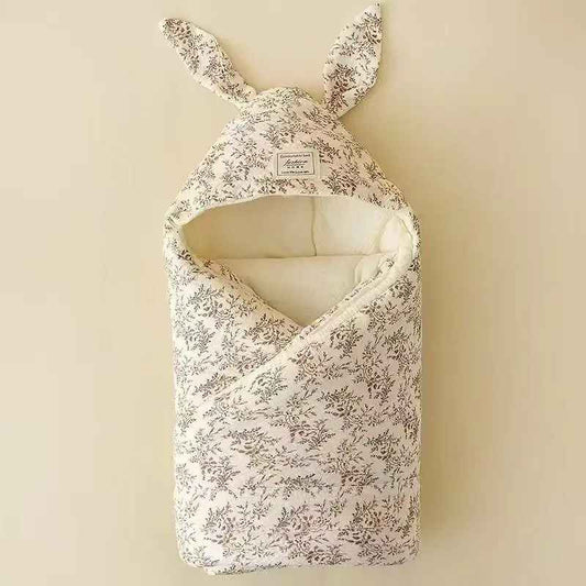 Nid d'ange bébé lapin à capuche avec oreilles cocon doux et chaud conçu pour le confort des nouveau-nés