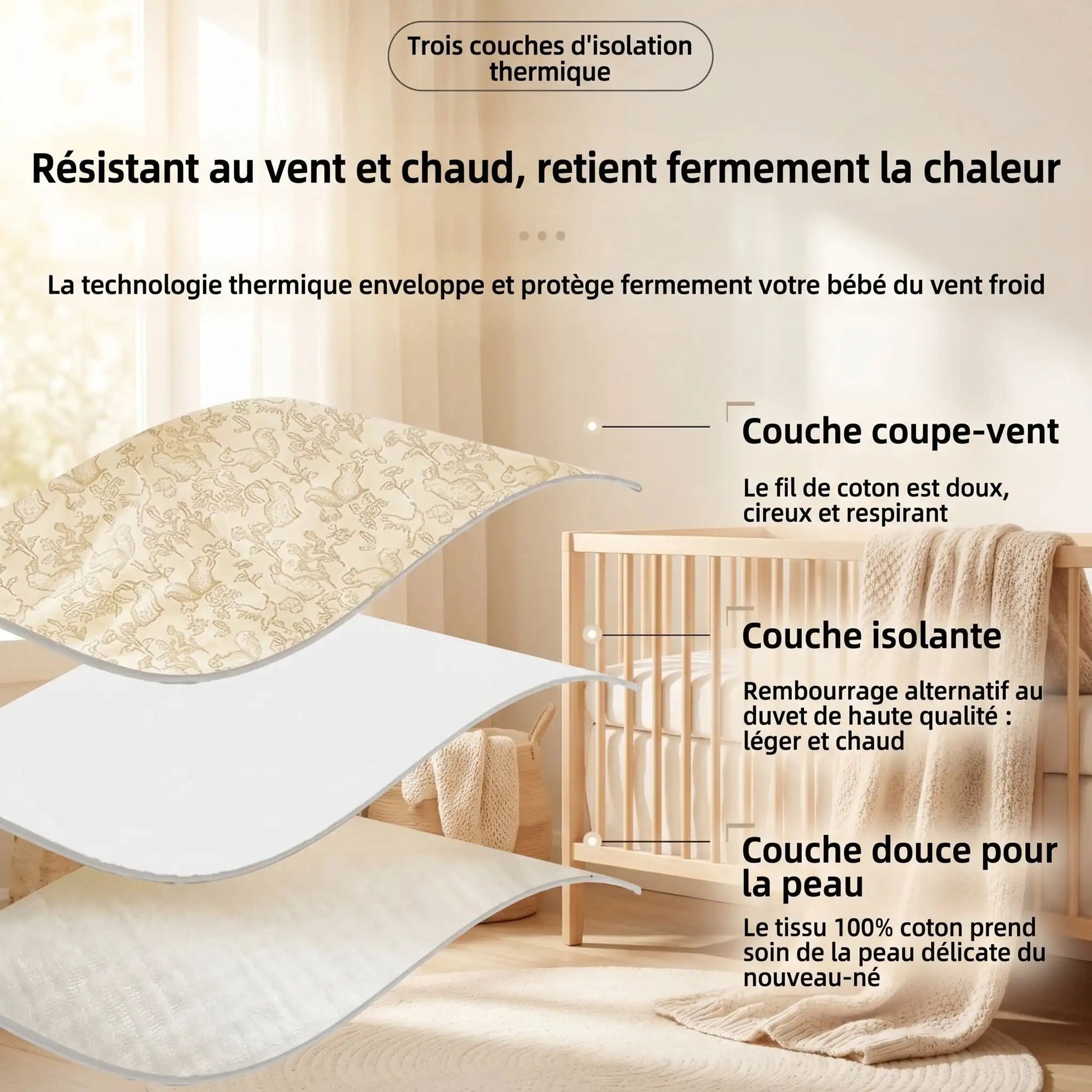 Nid d'ange bebe |Troi Couches - Materna 4Ever