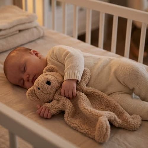 une douce sieste avec mon doudou