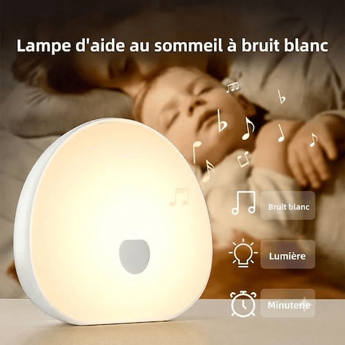 veilleuse musicale pour bebe a bruit blanc aide au sommeil avec options lumiere et minuterie